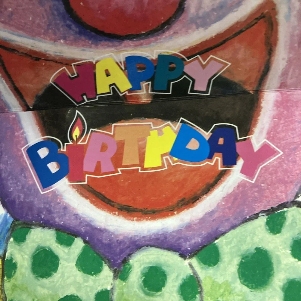 Happy‎ Birthday Clown Gift Bag Renaissance Brand